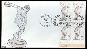 #3087 Olympic Discobolus Kribbs FDC