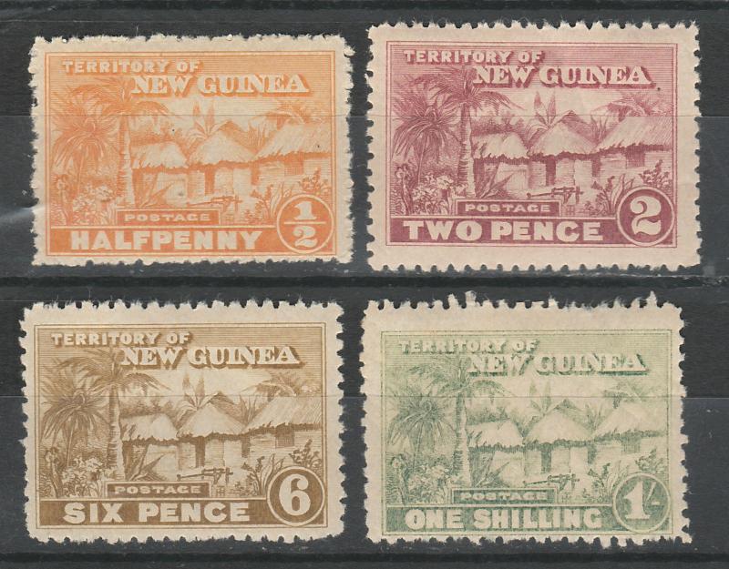 NEW GUINEA 1925 HUTS RANGE TO 1/- 