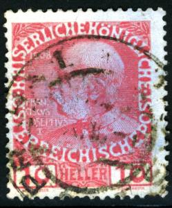 AUSTRIA - SC #115 - USED- 1913 - AustOFF003