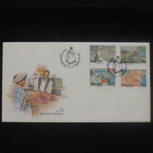 ZS-P202 TRANSKEI - Fdc, Blanket Industry, Fabric, Frames 1988 Cover