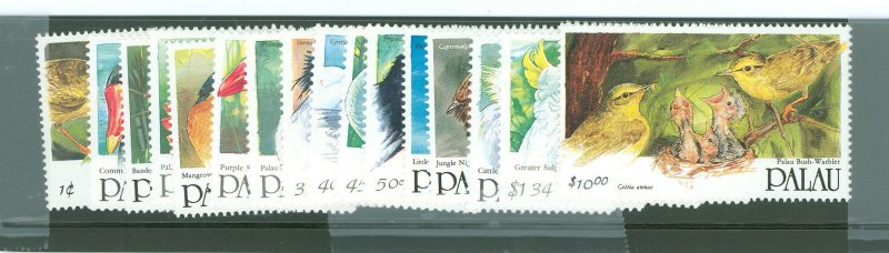 Palau #266-283 Mint (NH) Single (Complete Set) (Bird)