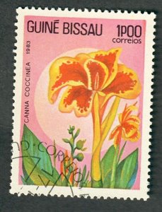 Guinea Bissau 517 Flowers used  single