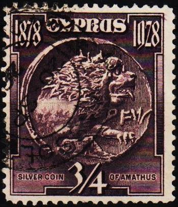 Cyprus. 1928 3/4pi S.G.123 Fine Used