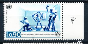 United Nations Geneva 1987 Scott 155 MNH - Shelter, logement