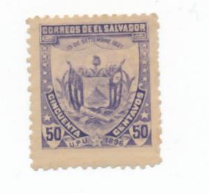 El Salvador 1897 Scott 170k MH - 50c, Coat of Arms