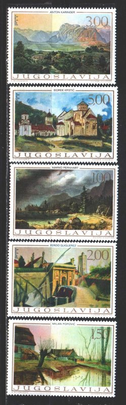 Yugoslavia. 1968. 1298-1302. Paintings. MNH.