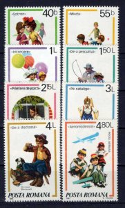 Romania 3035-3041 MNH Children's Games Illustrations ZAYIX 0624S0358