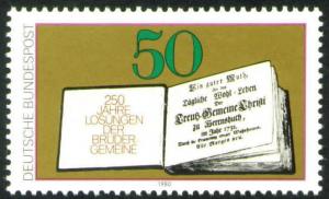 Germany Scott 1333 Mint No Gum MNG 1980 Bible stamp