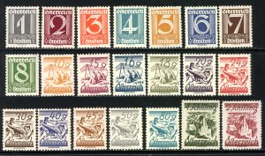 Austria 1925  Scott #303-24 MLH