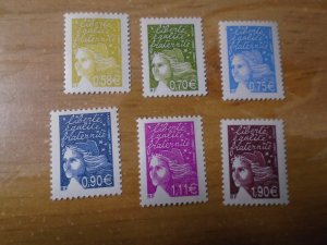 France  #  2952-57  MNH