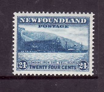 Newfoundland-Sc #210-unused,og, NH 24c Loading Ore-id5-1932-