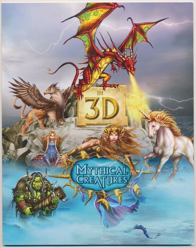 Australia: 2011 Mythical Creatures Post Office Pack 3D minisheet & glasses MUH**