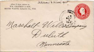 United States U.S. R.P.O.'s Milwaukee. & Mineral Pt. 1931 841-E-2  Postal Sta...