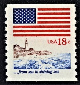 US 1891 MNH VF 18 Cent Flag, Sea Coast