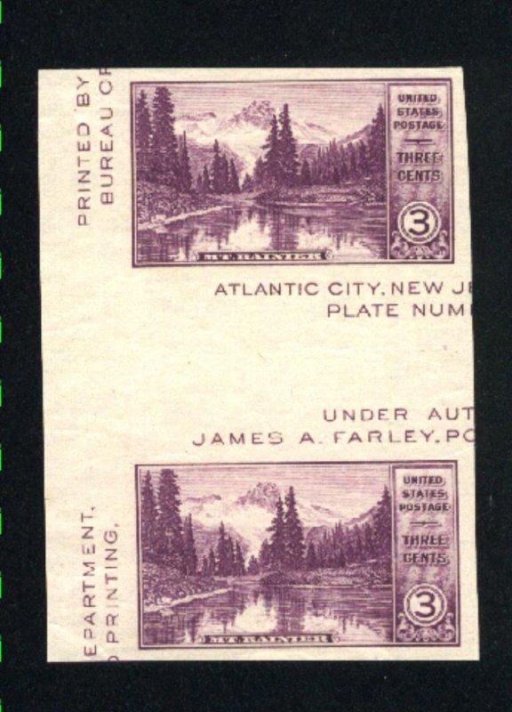 USA 770   Wide gutter pair  Mint NH VF 1935 PD