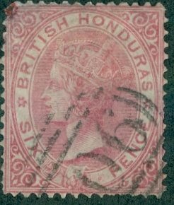 BRITISH HONDURAS 11 USED (RL) 829 CV $225.00 BIN $40.00