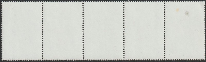 Australia 1985 Sc#945 33c Colonial Military Uniforms MINT-VF-OG-NH. Strip of 5