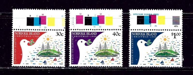 Norfolk Is 389-91 MNH 1986 Christmas