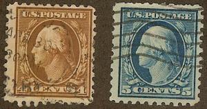US Scott #465 & 466 Used