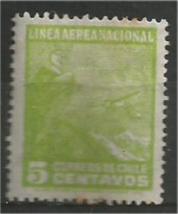 CHILE, 1931  used 5c ,Andes Scott C22