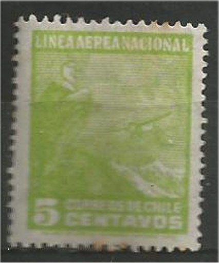 CHILE, 1931  used 5c ,Andes Scott C22