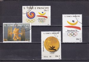 SA03 Sao Tome and Principe 1988 Sports Olympic Games used stamps