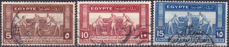 Egypt #163-5  F-VF Used  CV $4.75  (Z9539)