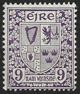 Ireland # 74  Coat of Arms -  9d.   (1)  Mint NH