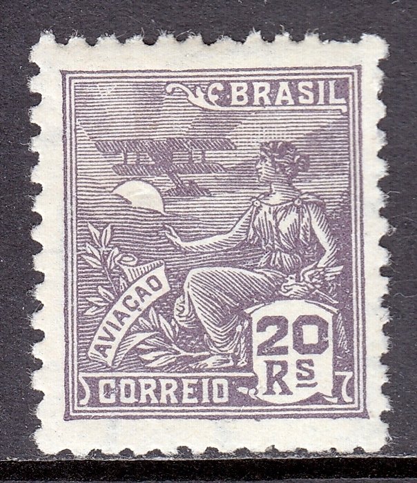 Brazil - Scott #468 - MH - Pulled perf at top, pencil on rev. - SCV $2.00