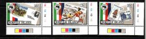 Norfolk Is.-Sc#344-6-Unused NH set-Stamp on Stamp-Ausipex-1984-