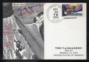 Mount Hood OR Mountain Climbing Expedition 1974 Signed c234