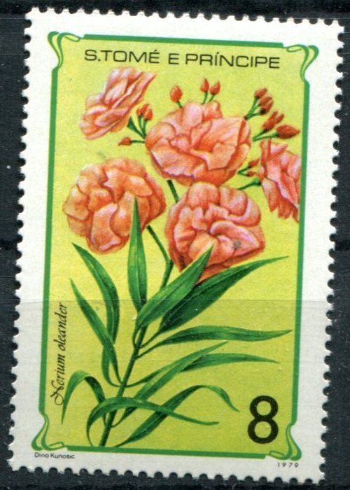 Sao Tome & Principe Sc#503c MNH, 8d multi, Flowers (1979) (1979)