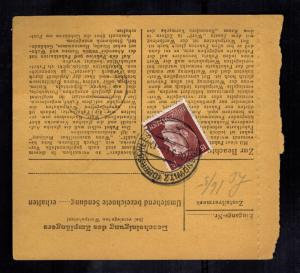 1944 Sosnowitz Poland Parcel Cover to Drutte Neuengamme Concentration Camp KZ