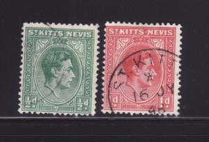 St Kitts-Nevis 79-80 U King George VI