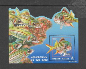 FISH - PITCAIRN ISLANDS #586a SQUIRRELFISH S/S MNH