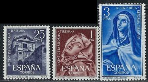 Spain 1105-07 MNH 1962 set (an6337)