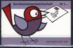 German DDR Scott # 2725 (10), mint nh, cpl booklet, Mi # SMHD 37a