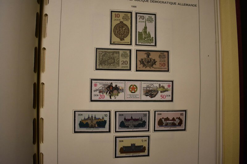 GERMANY DDR 1986 YEAR SET COMPLETE MNH