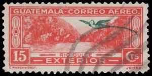 GUATEMALA STAMP 1937. SCOTT # C57. USED. # 2