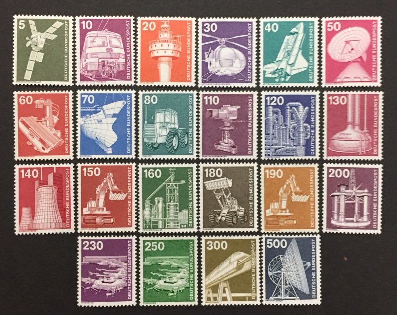 Germany  1975-82 #1170-92(No #1179), Definitive's, MNH.