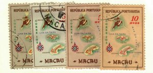 Macao #383-6 used maps