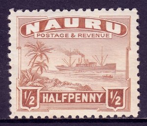 Nauru - Scott #17a - Glazed white paper, P11 - MLH - Gum bump - SCV $4.75