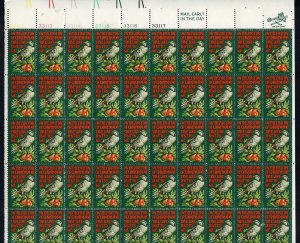 UNITED STATES SCOTT #1445 CHRISTMAS TURTLE DOVE SHEET MINT NH