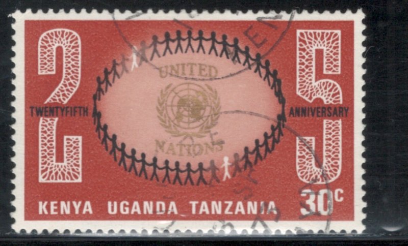 Kenya, Uganda & Tanganyika 1970 United Nations Anniversary 30c Scott # 221 Used