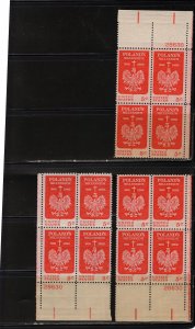 1313 Poland, MNH PB/4 set/3 (#28630)