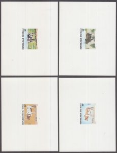 MALI Sc # 411-5 CPL SET of 6 PROOF CARDS, VARIOUS COWS of MALI