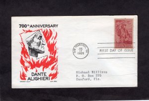 1268 Dante, FDC CCC addressed