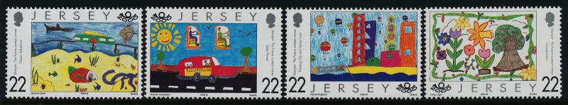 Jersey 937-40a MNH Children's Art, Stamp Design Competition Winners