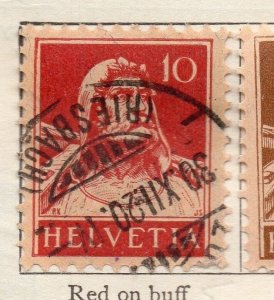 Switzerland 1914 Early Issue Fine Used 10c. 157295