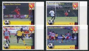 PAPUA NEW GUINEA 1136-1139 MINT NH SOCCER